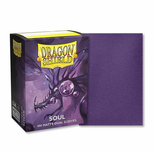 Dragon Shield Dual Matte Soul Metallic Purple Standard Size 100 ct Card Sleeves Individual Pack
…