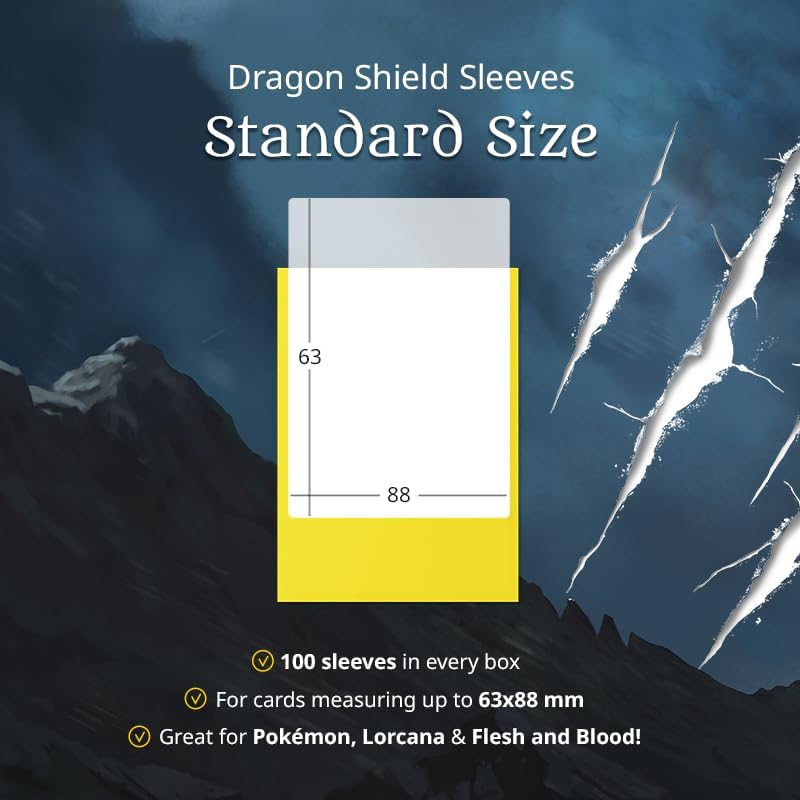 Dragon Shield | Brushed Art Sleeves | Christmas 2025 | 100 CT - Smooth & Tough Premium TCG Sleeves | Compatible with Pokemon, Flesh & Blood, One Piece & Magic The Gathering