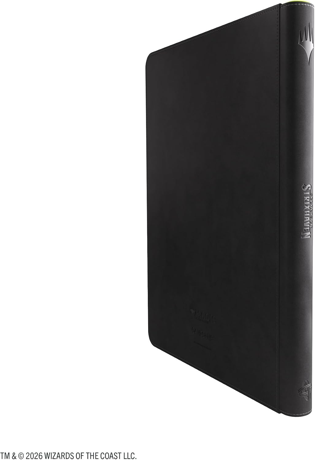 Gamegenic Magic: The Gathering Secrets of Strixhaven Prime Zip-UP Album 18-Pocket Black/Green Color - Holds 360 Double-Sleeved Cards, Zippered Trading Card Storage