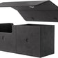 Gamegenic The Academic 133+ XL Premium Deck Box | Double-Sleeved Card Storage | Card Game Protector | Holds Up to 122 Cards Plus Game Accessories | Black/Black Color