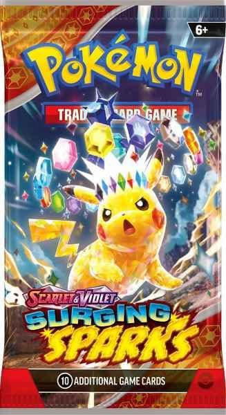 Pokemon TCG Surging Spark – Single Booster Pack – Pack Art May Vary