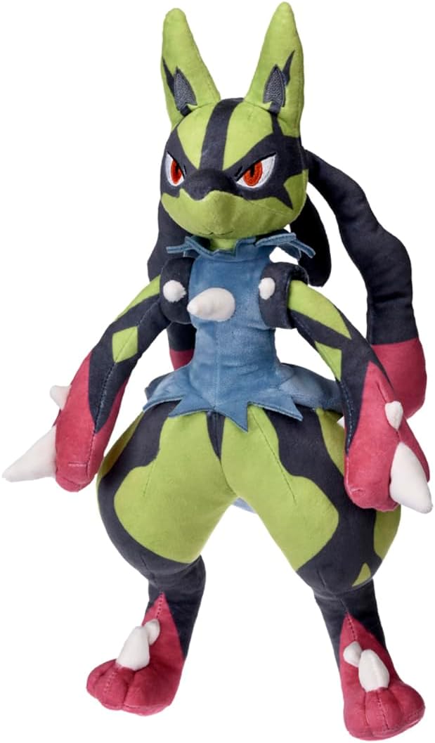 Takara Tomy Pokemon Plush Shiny Mega Lucario - 8 Inches