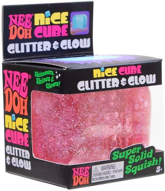 NeeDoh Nice Cube Glitter & Glow