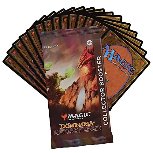 Magic: The Gathering Dominaria Remastered Collector Booster Box | 12 Packs (180 Magic Cards)