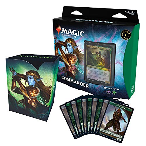 Magic: The Gathering Kaldheim Commander Deck  Elven Empire | 100 Card Ready-to-Play Deck | Green-Black