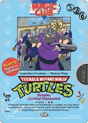 Magic: The Gathering Secret Lair x Teenage Mutant Ninja Turtles: VHS Villains Non-Foil Edition