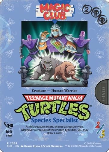 Magic: The Gathering Secret Lair x Teenage Mutant Ninja Turtles: VHS Villains Non-Foil Edition
