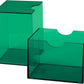 Dragon Shield Strongbox Deck Box Clear Green, Holds 100+ Double Sleeved Cards, Acrylic TCG Storage Case, Vacuum Seal Closure, Stackable, Display Lid, 83.5 x 106 x 75.5 mm