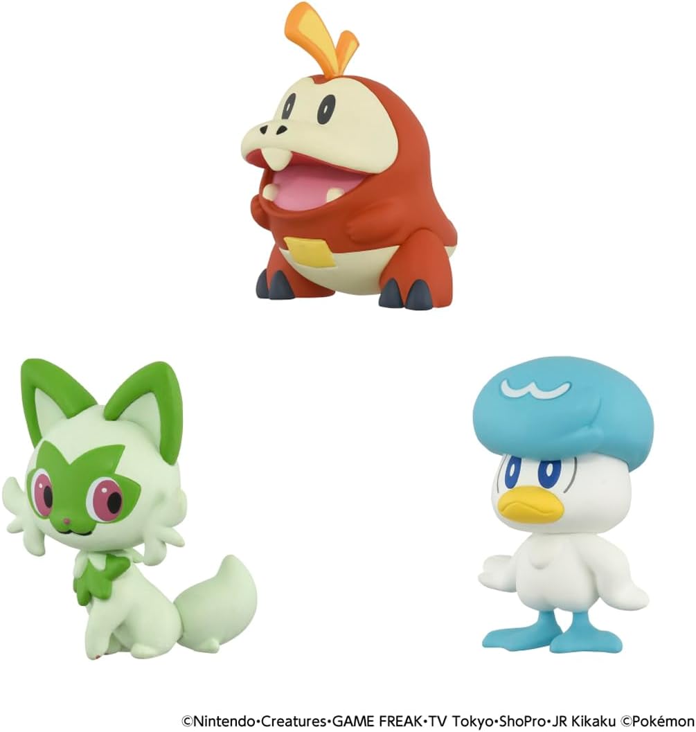 Takara Tomy Pokemon 30th Anniversary Moncolle Travel Set Paldea (Set of 3 Starters)