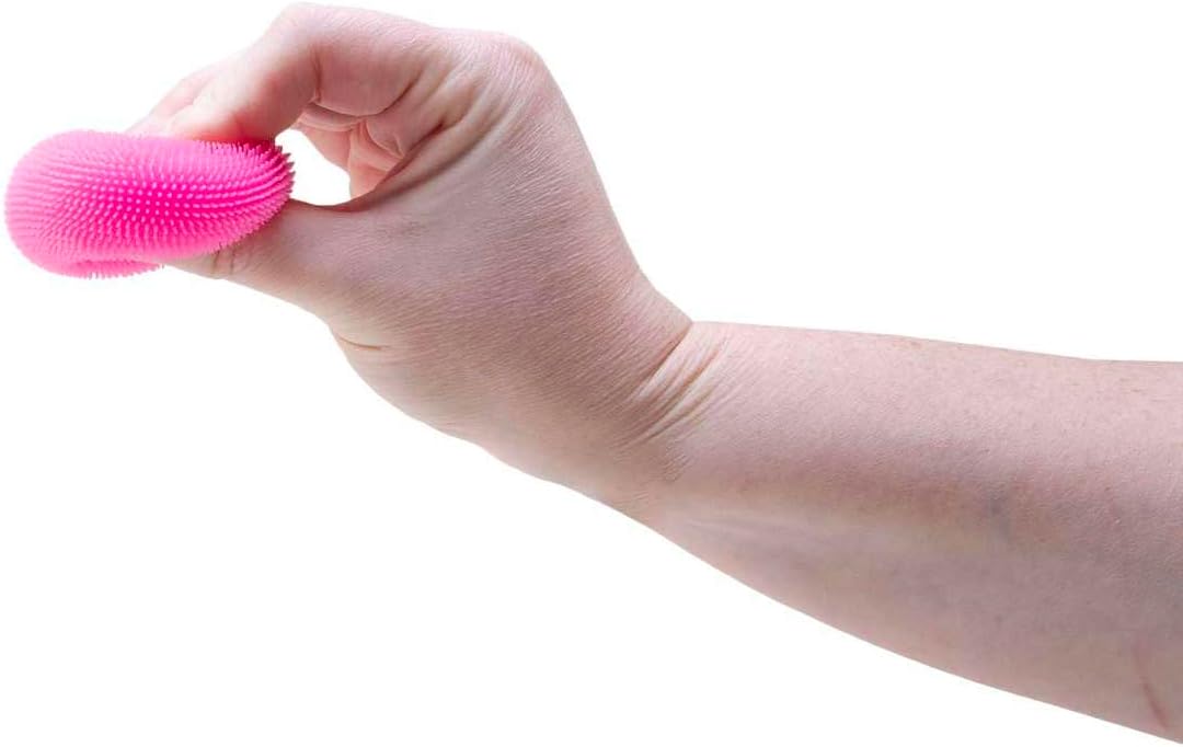Schylling NeeDoh Teenie Fuzz Ball 4 Pack - Sensory Squeeze Toy - 1.5" in Diameter - Colors May Vary