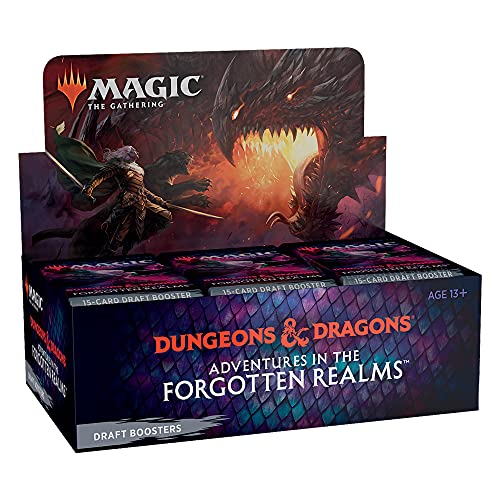 Magic: The Gathering Adventures in the Forgotten Realms Draft Booster Box | 36 Packs (540 Magic Cards)