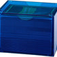 Dragon Shield Strongbox Deck Box Clear Blue, Holds 100+ Double Sleeved Cards, Acrylic TCG Storage Case, Vacuum Seal Closure, Stackable, Display Lid, 83.5 x 106 x 75.5 mm