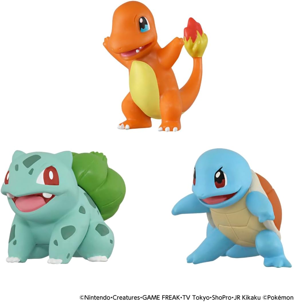 Takara Tomy Pokemon 30th Anniversary Moncolle Travel Set Kanto (Set of 3 Starters)