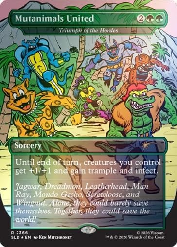 Magic: The Gathering Secret Lair x Teenage Mutant Ninja Turtles: The Mighty Mutanimals Foil Edition