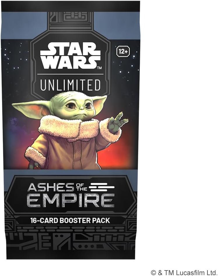 Asmodee Star Wars: Unlimited TCG Ashes of the Empire Booster Display - 24 Booster Packs Trading Card Game Expansion Featuring Battle of Endor Characters, Ages 12+, 2+ Players, 20 Minute Playtime
