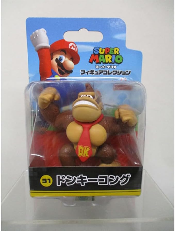 Sanei Boeki Super Mario Figure Collection Donkey Kong 1.57 x 1.57 x 1.96 Inches FCM-031 Japan Import with Original Stylus Ballpoint Touch Pen