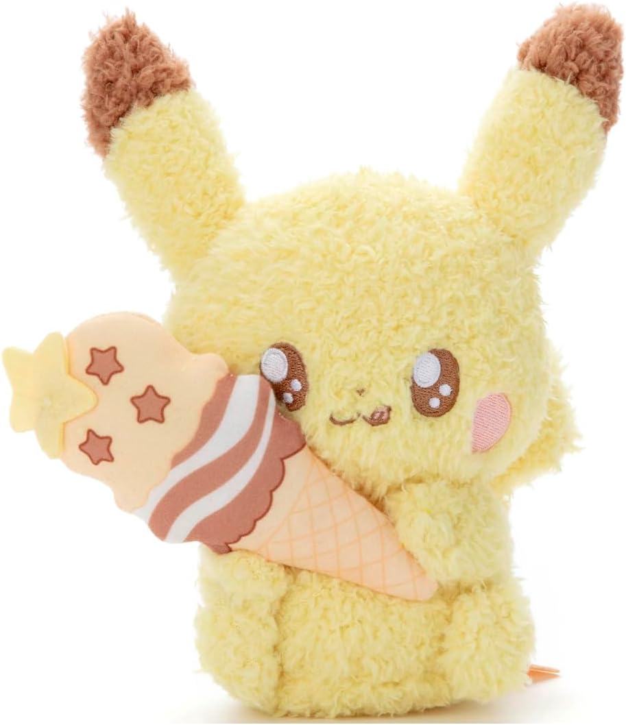 Takara Tomy Pokepiece Plush (Sweets Ver.) Pikachu Plush Toy Height Approx. 6.7 inches (17 cm)