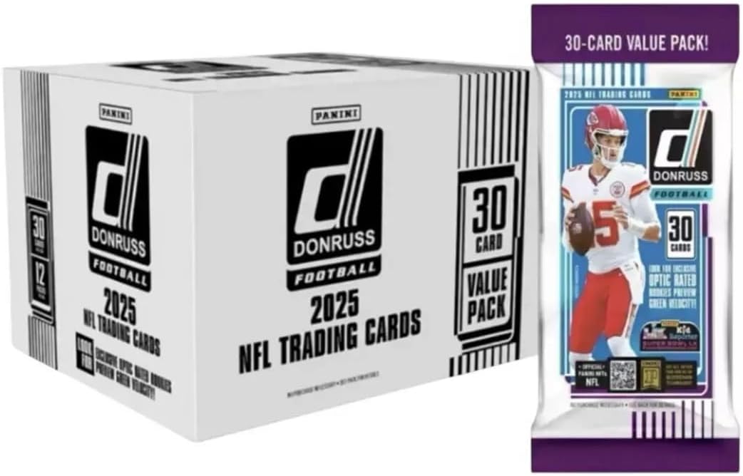 2025 Panini Donruss Football Jumbo Value 12-Pack Box