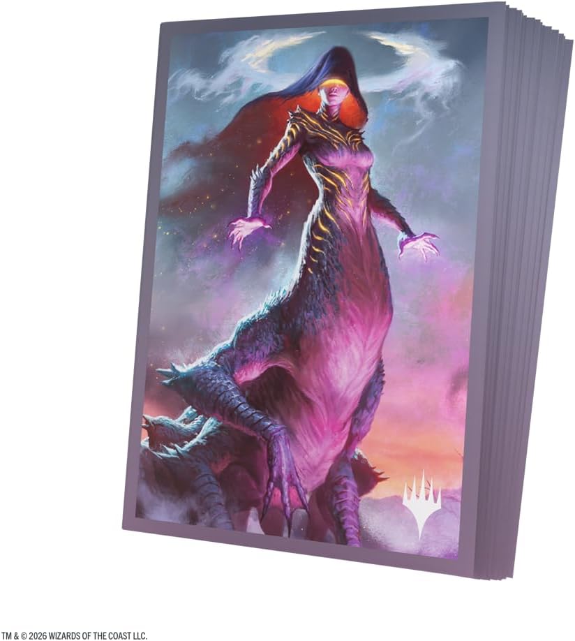 Gamegenic Magic: The Gathering Lorwyn Eclipsed Premium Art Sleeves - Moonshadow Design, 105 Textured Matte Sleeves, Smooth Shuffle & Card Protection, Full-Color, Acid-Free, PVC-Free