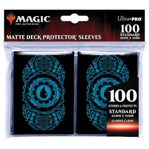 Ultra Pro Ultra Pro Printed Art Magic The Gathering Card Game 100ct Printed Art Card Sleeves-MTG Mana 7 Blue Island