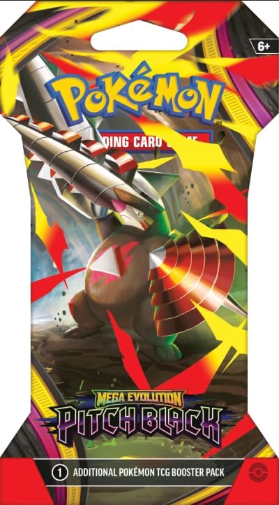Pokemon TCG: Mega Evolution Pitch Black Sleeved Booster Pack Lot - 8 Packs