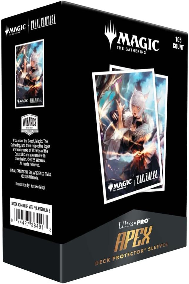 Ultra Pro 88-38491 MTG Final Fantasy Apex Y'shtola Rhul Sleeve, 105-Pack, FINAL FANTASY Apex Sleeve, Y'shtola Rhul 105cut