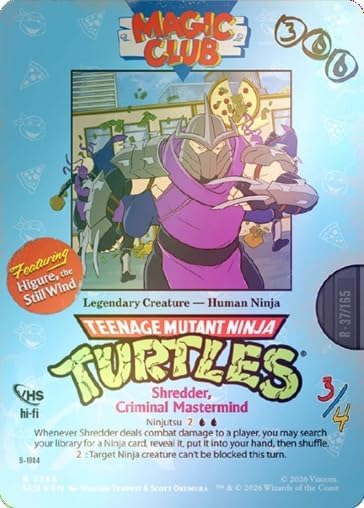 Magic: The Gathering Secret Lair x Teenage Mutant Ninja Turtles: VHS Villains Foil Edition