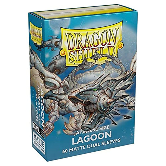 10 Packs Dragon Shield Dual Matte Mini Japanese Lagoon 60 ct Card Sleeves Display Case