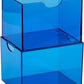 Dragon Shield Strongbox Deck Box Clear Blue, Holds 100+ Double Sleeved Cards, Acrylic TCG Storage Case, Vacuum Seal Closure, Stackable, Display Lid, 83.5 x 106 x 75.5 mm