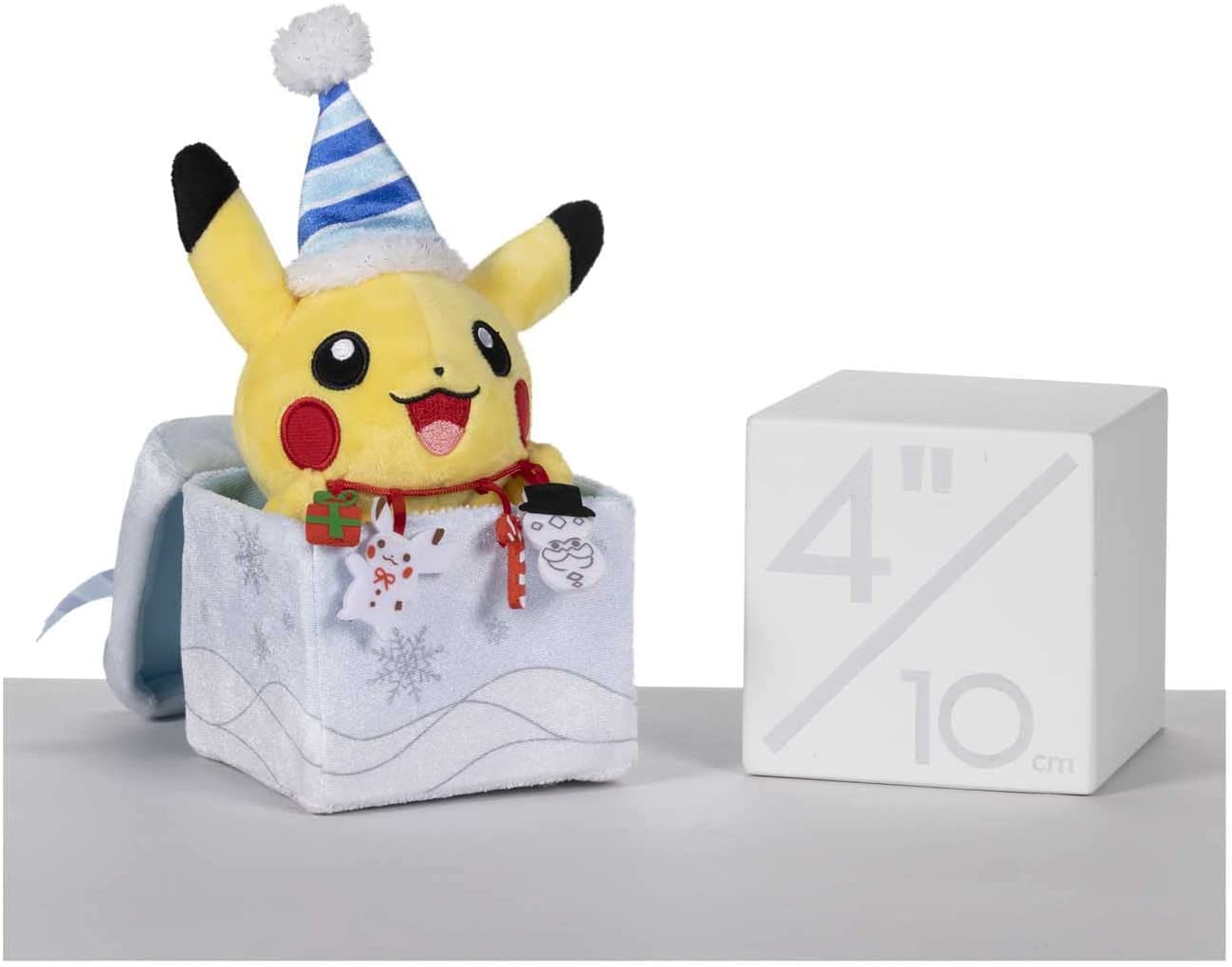 Pokemon 8 Inch Poke Plush - Undersea Holiday Pikachu Gift Box