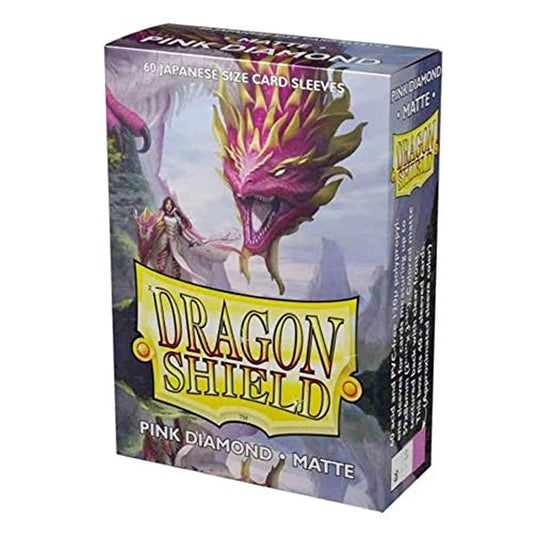 Dragon Shield Matte Mini Japanese Diamond Pink 60 ct Card Sleeves Individual Pack