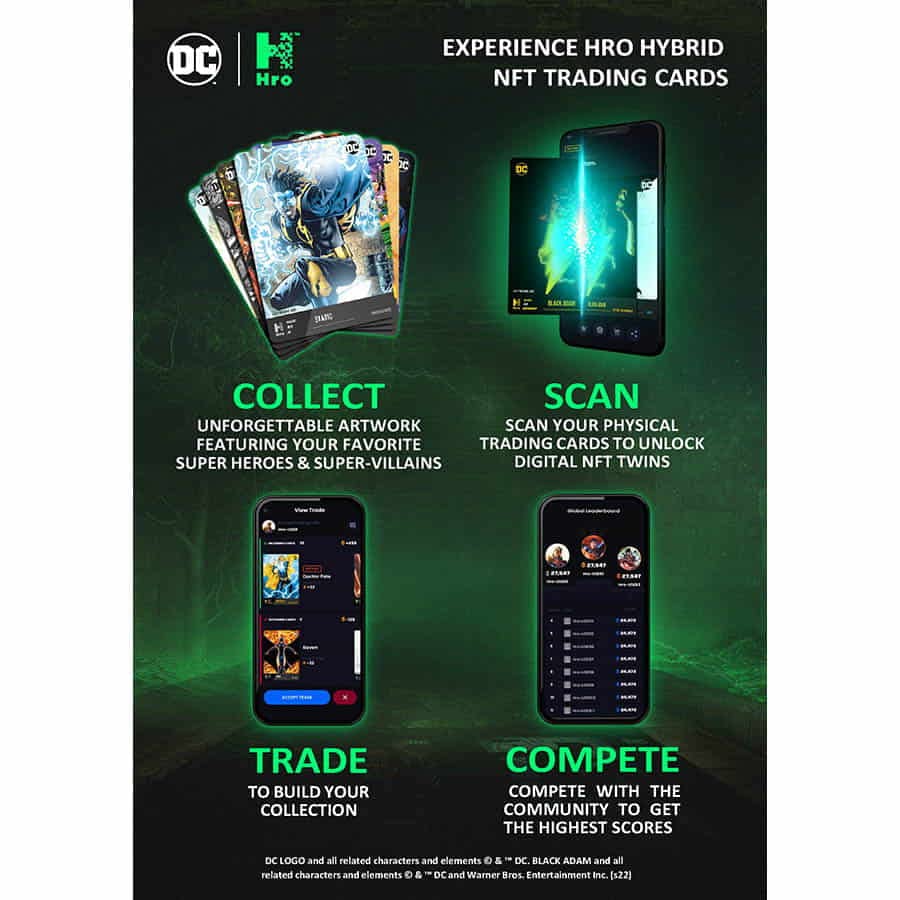 HRO Chapter 2 Black Adam 24 Pack Display Booster Box Collectors Emporium NY HRO Chapter 2 Black Adam 24 Pack Display Booster Box Collectors Emporium NY