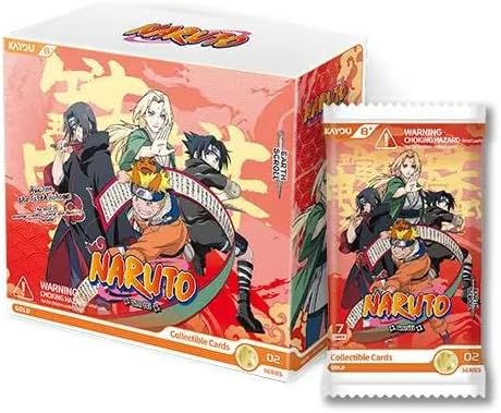 KAYOU Naruto Smriti Collectible Cards Earth Scroll Series 2 Booster Box, English Edition, 20 Packs, 7 Cards per Pack