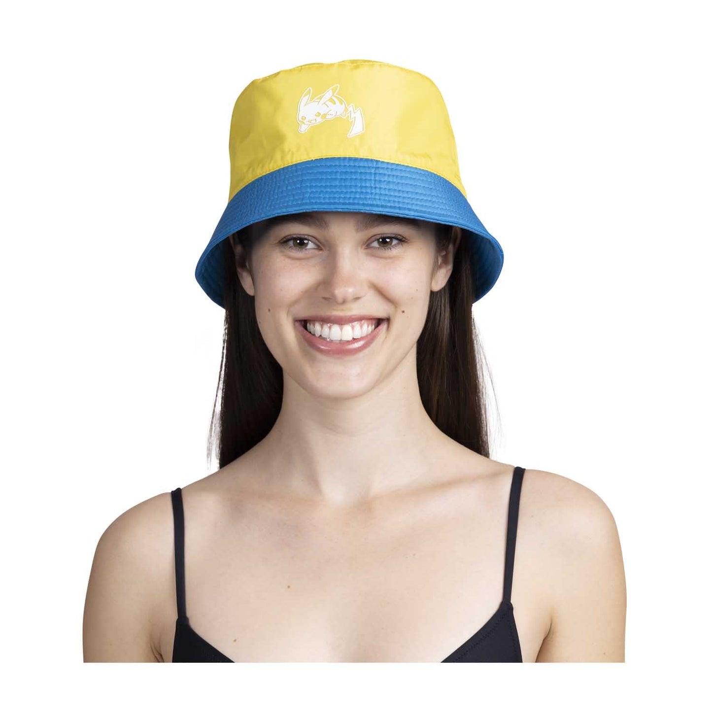 Pokemon Tropical Pikachu Lightning Blue Reversible Bucket Hat (One Size-Adult)