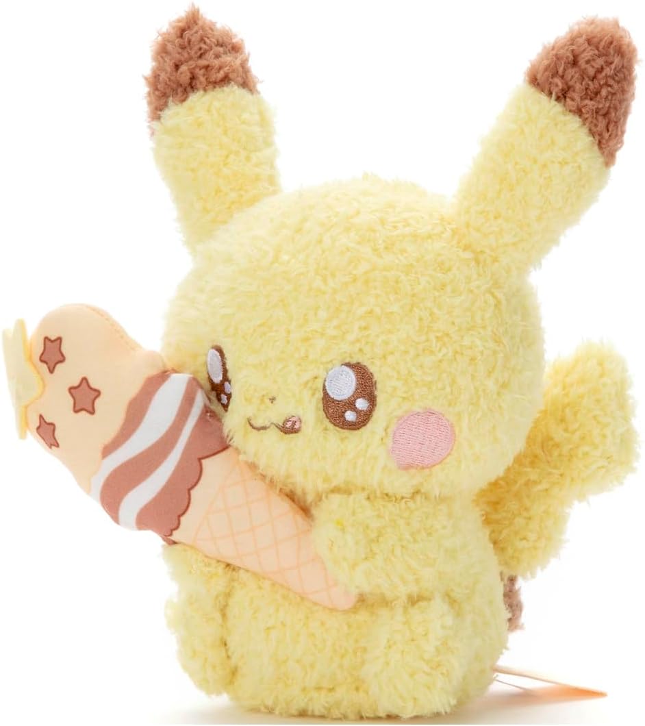 Takara Tomy Pokepiece Plush (Sweets Ver.) Pikachu Plush Toy Height Approx. 6.7 inches (17 cm)