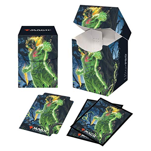 Ultra Pro Zendikar Rising Obuun, MUL Daya Ancestor PRO-100+ Deck Box & 100 ct. Sleeves