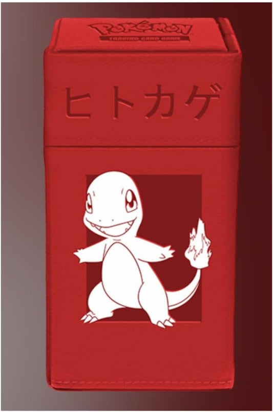 Ultra Pro - Charmander M2 Deck Box® for Pokémon | TCG deck box premium leatherette trading card storage holds 75 double-sleeved cards built-in dice token
