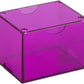 Dragon Shield Strongbox Deck Box Clear Purple, Holds 100+ Double Sleeved Cards, Acrylic TCG Storage Case, Vacuum Seal Closure, Stackable, Display Lid, 83.5 x 106 x 75.5 mm
