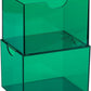 Dragon Shield Strongbox Deck Box Clear Green, Holds 100+ Double Sleeved Cards, Acrylic TCG Storage Case, Vacuum Seal Closure, Stackable, Display Lid, 83.5 x 106 x 75.5 mm