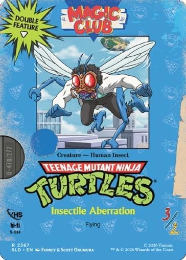 Magic: The Gathering Secret Lair x Teenage Mutant Ninja Turtles: VHS Villains Non-Foil Edition