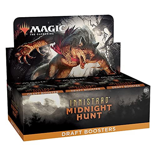 Magic: The Gathering Innistrad: Midnight Hunt Draft Booster Box | 36 Packs (540 Magic Cards)