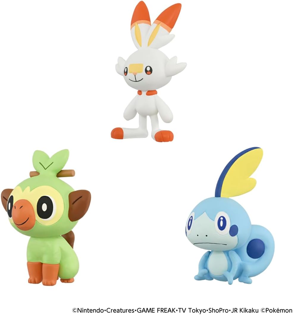 Takara Tomy Pokemon 30th Anniversary Moncolle Travel Set Galar (Set of 3 Starters)