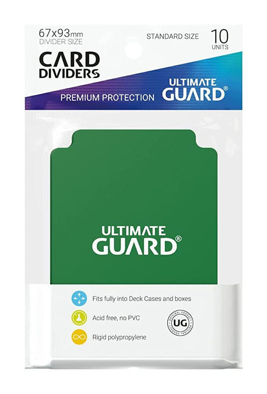 Ultimate Guard Card Divider (10 Pack), Green