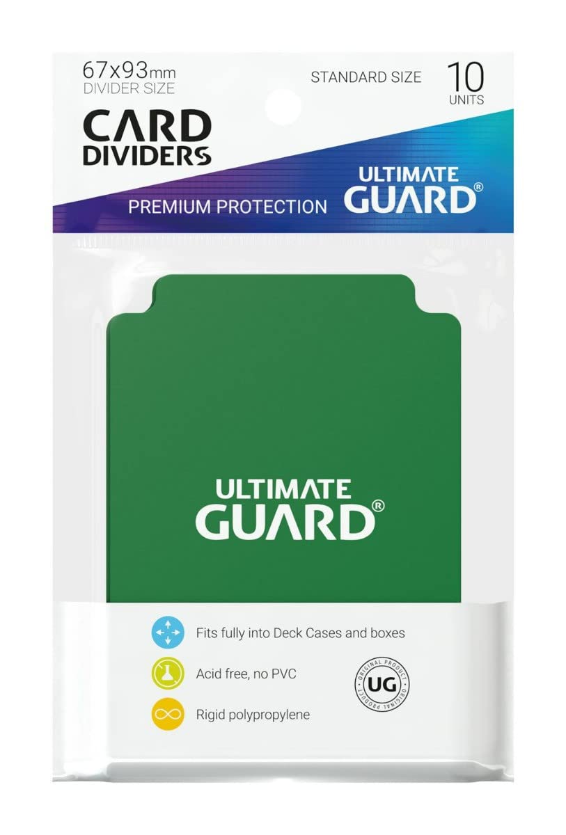 Ultimate Guard Card Divider (10 Pack), Green