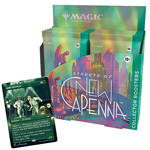 Magic: The Gathering Streets of New Capenna Collector Booster Box | 12 Packs + 1 Box Topper (181 Magic Cards)