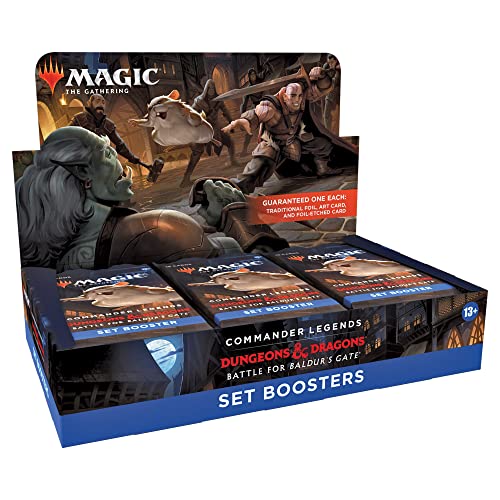 Magic: The Gathering Commander Legends: Battle for Baldur’s Gate Set Booster Box | 18 Packs (270 Magic Cards)
