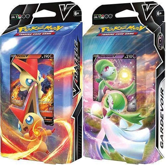 Pokemon Victini V & Gardevoir V Both Theme Battle Decks - 60 Cards Each