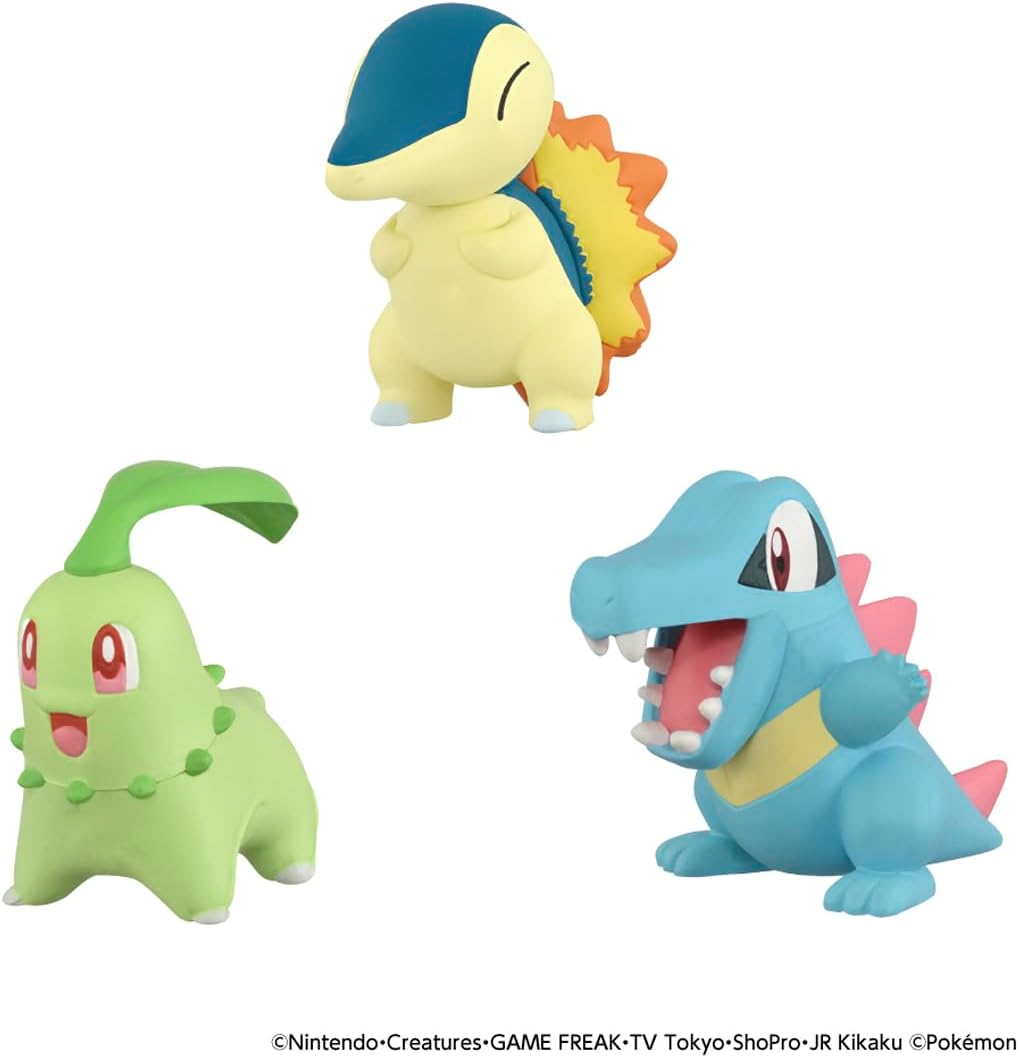 Takara Tomy Pokemon 30th Anniversary Moncolle Travel Set Johto (Set of 3 Starters)