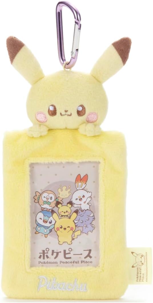 Pokemon Piece Plush Card Case Pikachu Plush Toy Height Approximately 5.5 inches (14 cm)