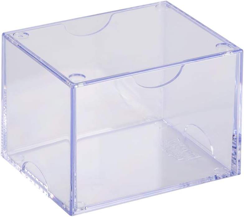 Dragon Shield Strongbox Deck Box Clear, Holds 100+ Double Sleeved Cards, Acrylic TCG Storage Case, Vacuum Seal Closure, Stackable, Display Lid, 83.5 x 106 x 75.5 mm